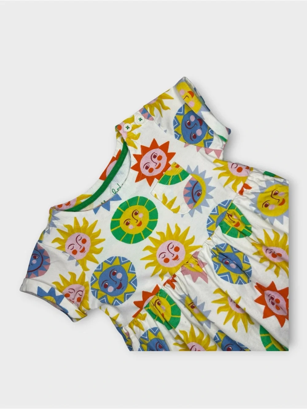 Mini Boden Colorful Sun Pattern Jersey Dress
